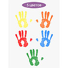 Краски пальчиковые Гамма "Малыш", 1+, 05 цветов, 50мл, картон. упаковка, фото 3