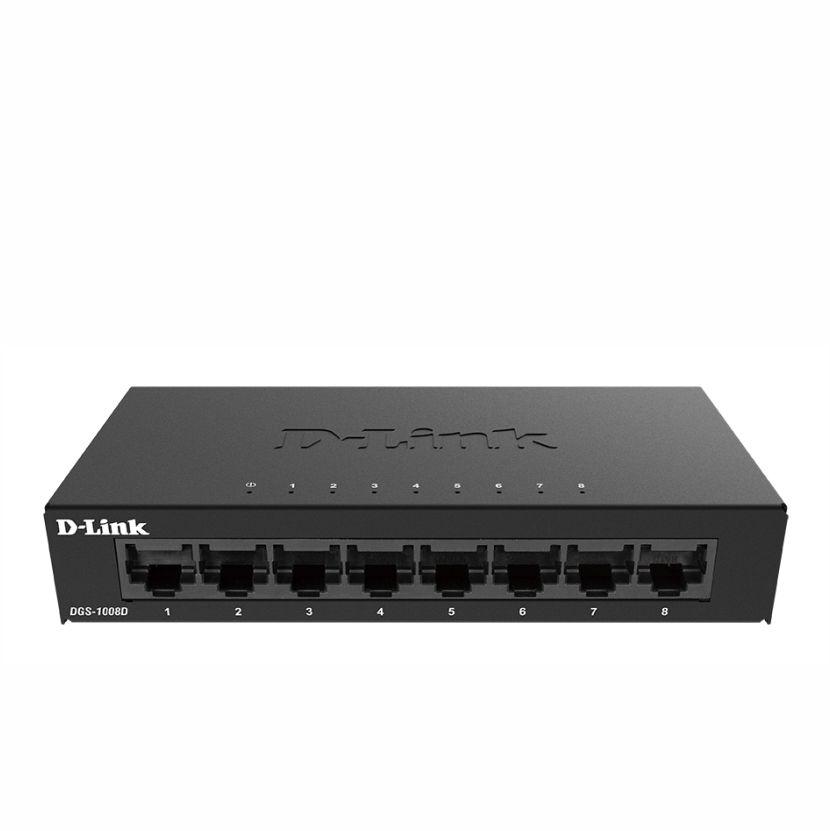 D-Link DGS-1008D/K2A неуправляемый коммутатор с 8 портами 10/100/1000Base-T