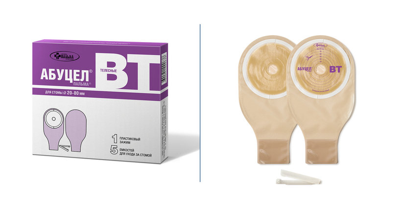 Калоприёмник Абуцел-ВТ для стомы диаметром от 20 до 80 мм ...