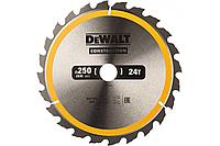 DeWalt DeWalt, DT1956, Диск пильный CONSTRUCT 250/30 24 ATB +10°