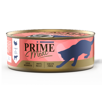 Prime Meat консервы для кошек индейка с телятиной филе в желе,100гр