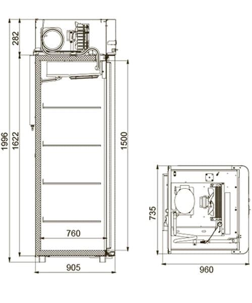 Шкаф морозильный Polair CB107-G