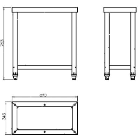 Подставка Hurakan HKN-ICF70D2V-ST