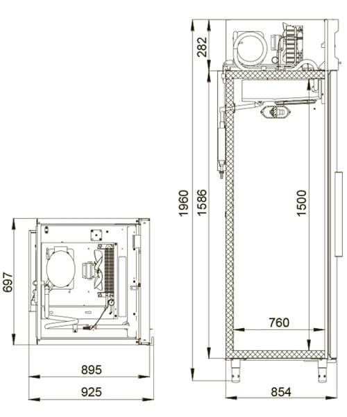 Шкаф фармацевтический Polair ШХФ‑0,7