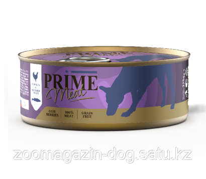 Prime Meat консервы для собак курица со скумбрией филе в желе, 325гр - фото 1 - id-p107473131