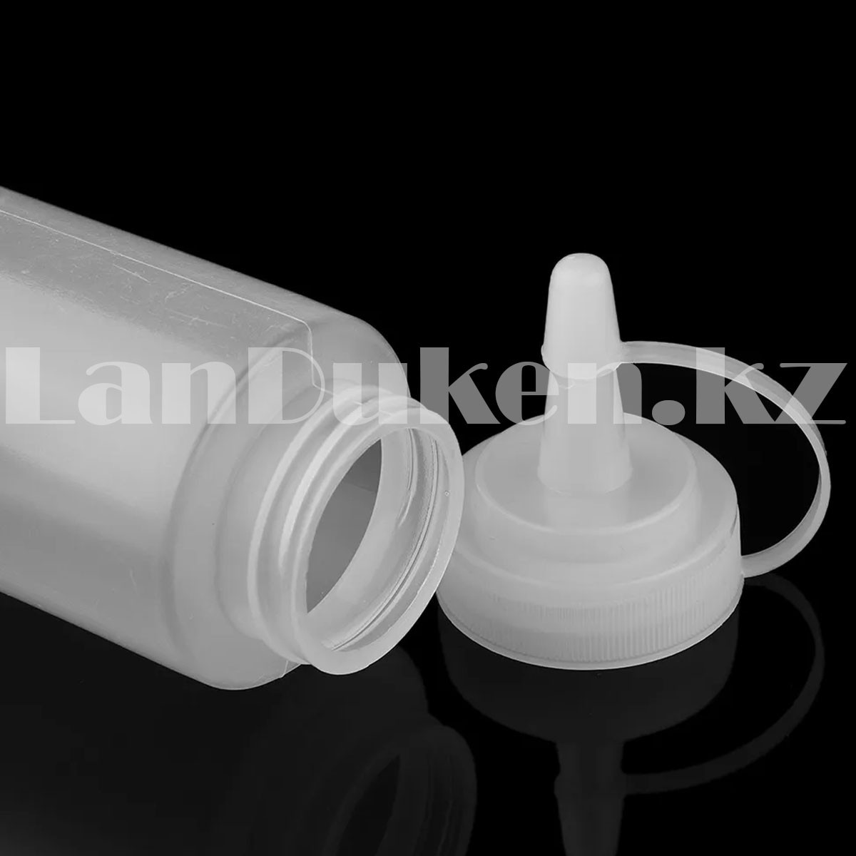 Мерная бутылочка пластиковая для соуса белая 650 мл - фото 4 - id-p48107866
