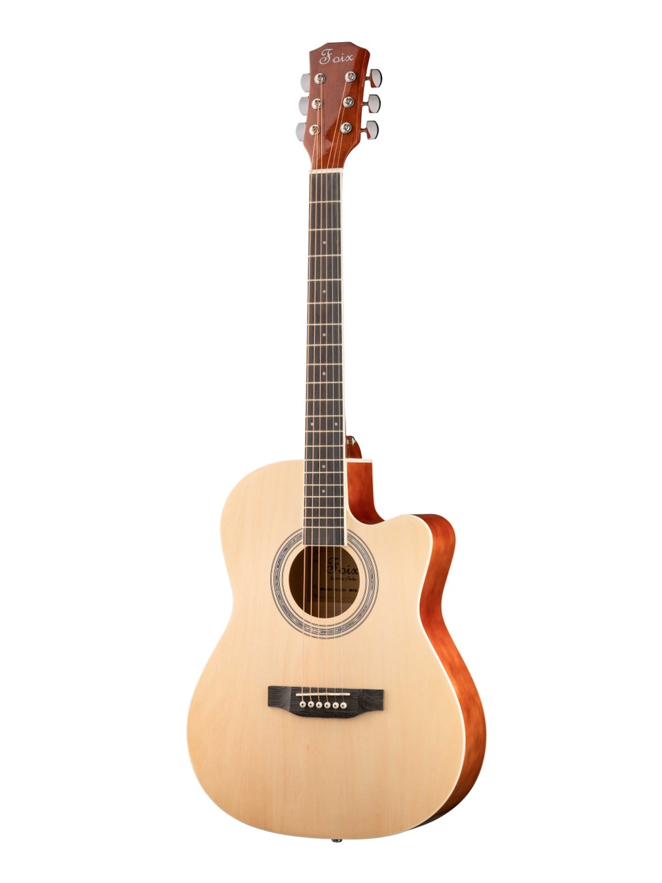 Акустическая гитара, с вырезом, цвет натуральный, Foix FFG-3039-NAT - фото 1 - id-p107473290