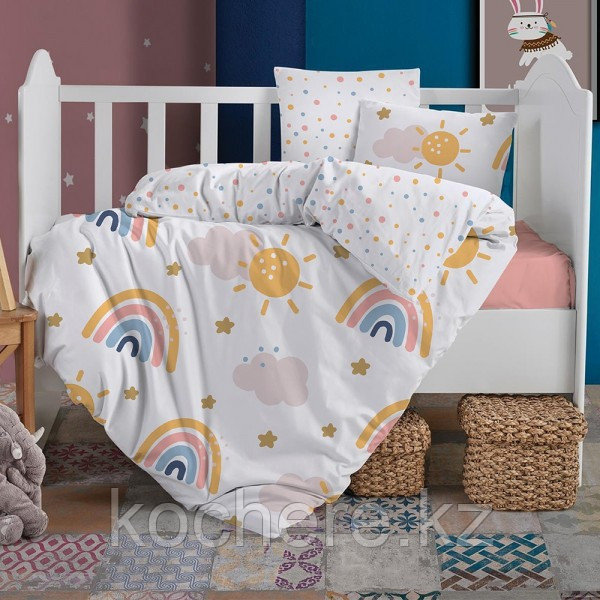 Комплект постельного белья для детей ALTINBASAK Cute Bus 100x150