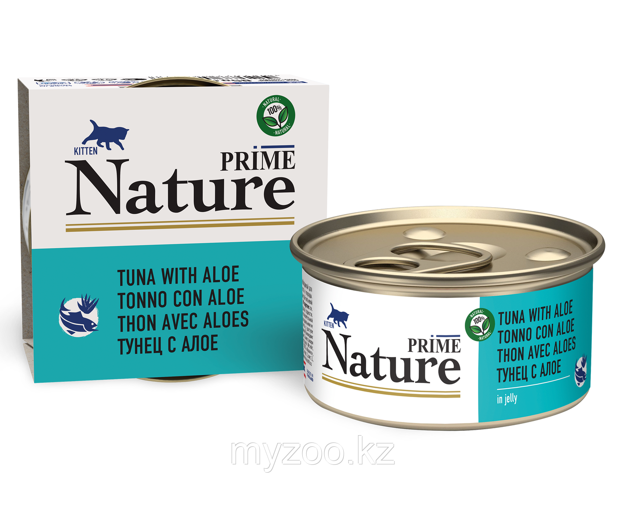 Prime Nature консервы для котят тунец с алоэ в желе, 85гр