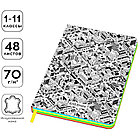 Дневник 1-11 кл. 48л. ЛАЙТ Greenwich Line "Grafic style", иск. кожа, УФ-печать, цветной срез, тон. б, фото 2