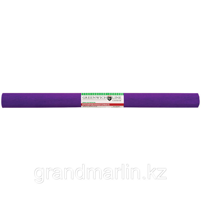 Бумага крепированная Greenwich Line, 50*250см, 32г/м2, фиолетовая, в рулоне - фото 1 - id-p107474574