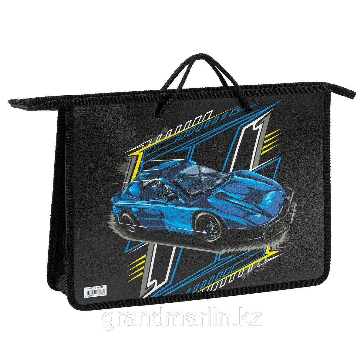 Папка с ручками А4 ArtSpace "Cool car", пластик, на молнии, 75мм, фото 1