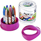 Мелки масляные Гамма "Малыш", 12цв., шестигранные, пластиковый стакан-подставка, фото 3