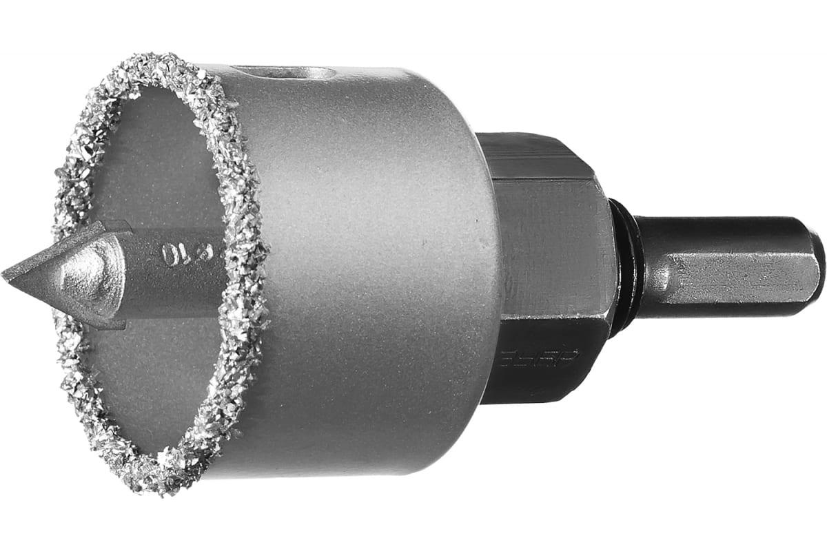 Коронка-чашка ЗУБР "Профессионал" c карбид-вольфрамовым нанесением, 38 мм, высота 25 мм, в сборе с д - фото 1 - id-p106208879