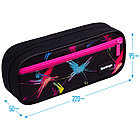 Пенал мягкий 1 отделение, 1 карман, 220*95*50 Berlingo "Neon fuse", полиэстер, откидная планка, фото 3