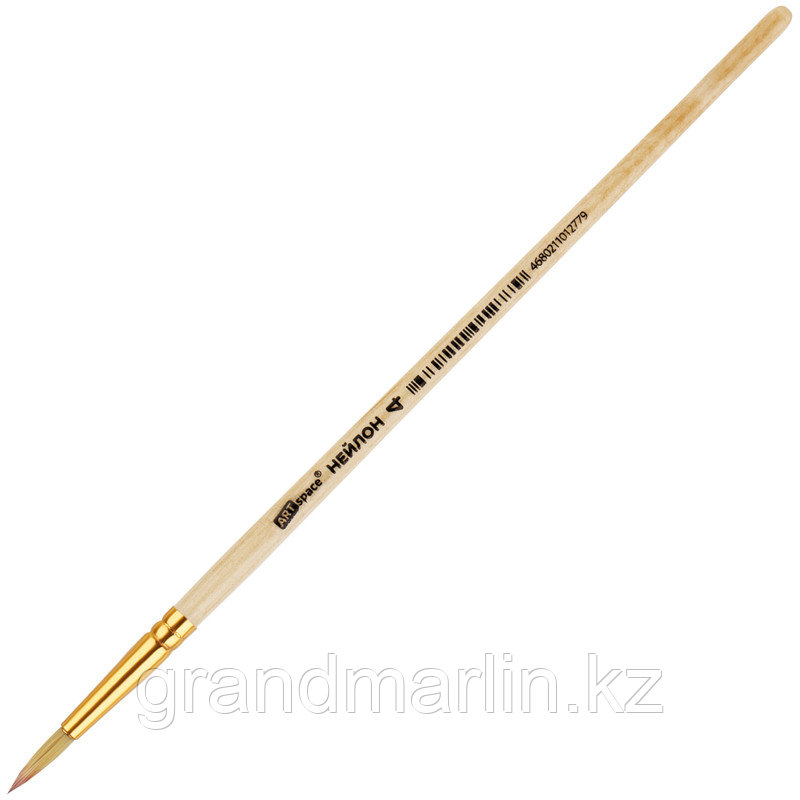 Кисть нейлон, ArtSpace, круглая №04, фото 1