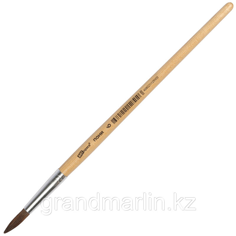 Кисть пони, ArtSpace, круглая №06, пакет, европодвес, фото 1