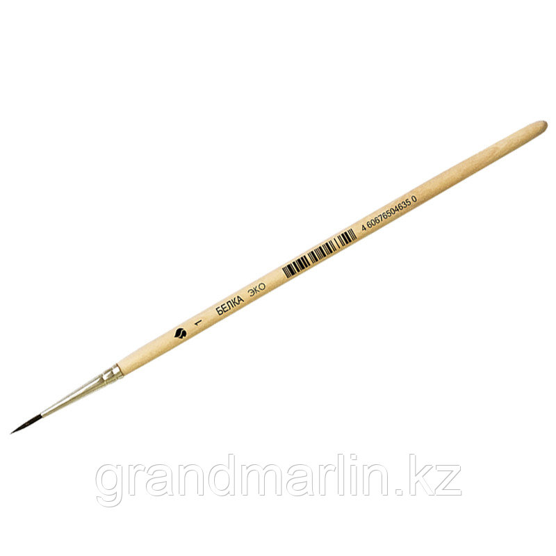 Кисть синтетика имитация белки, ХМ, "Белка эко", круглая №01, фото 1