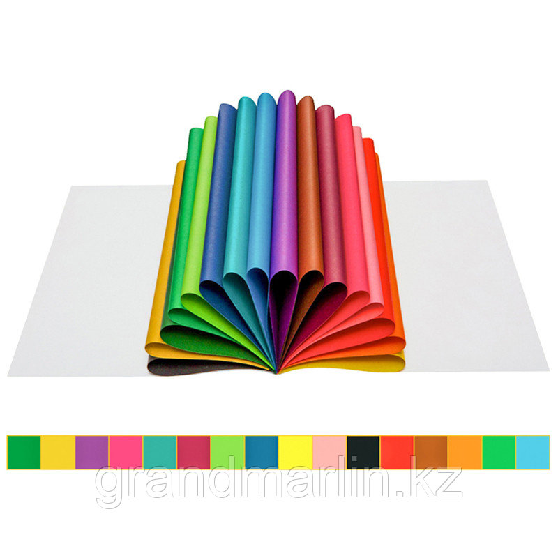 Цветная бумага двусторонняя A4, ArtSpace, 16 листов, 16 цветов, газетная, "Дракон" - фото 6 - id-p107475633