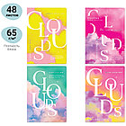 Тетрадь 48л., А5, клетка MESHU "Clouds", матовая ламинация, тиснение фольгой, ЕВРО, фото 2