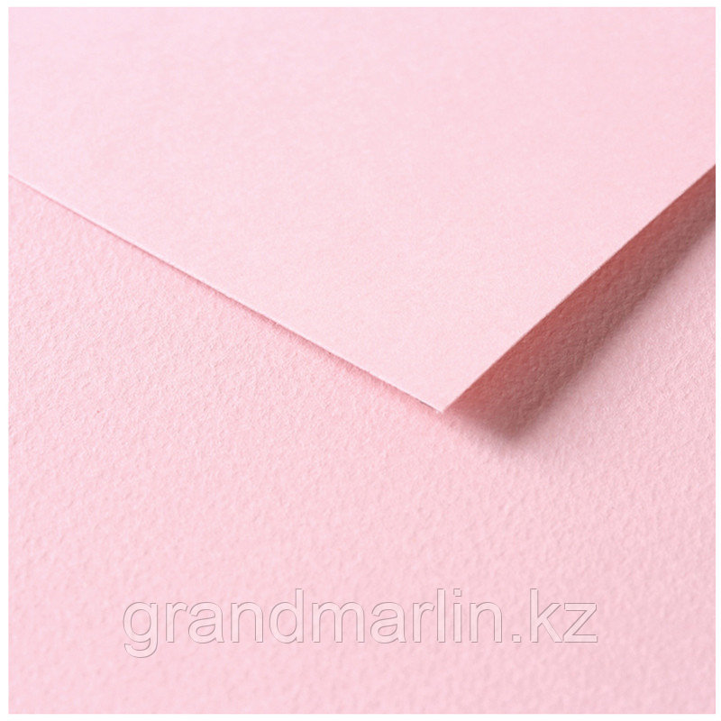 Цветная бумага 500*650мм, Clairefontaine "Tulipe", 25л., 160г/м2, светло-розовый, легкое зерно, 100% - фото 4 - id-p107475625