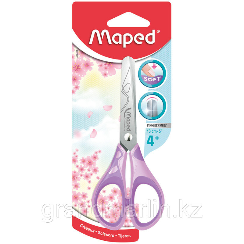 Ножницы детские Maped "Essentials Soft Pastel" 13см, ассорти, европодвес