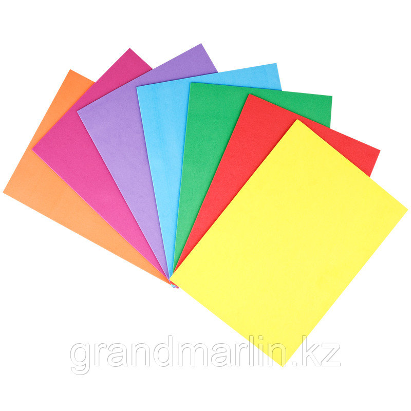 Цветная пористая резина (фоамиран) ArtSpace, А4, 7л., 7цв., 2мм, интенсив - фото 3 - id-p107475640