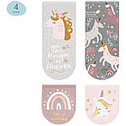 Закладки магнитные для книг, 4шт., MESHU "Unicorns", фото 3