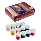 Краски акриловые декоративные Гамма "Хобби", 12 цветов, 20мл, картон. упаковка, фото 7