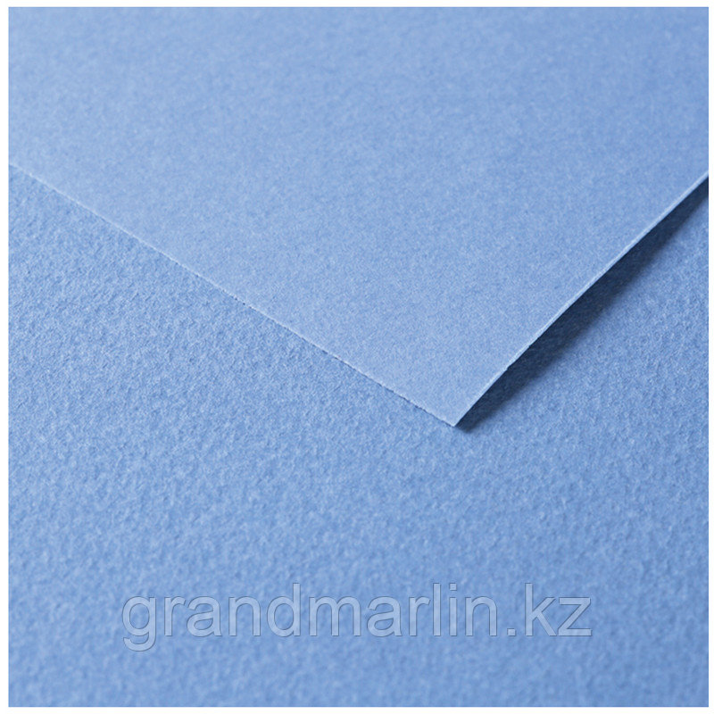 Цветная бумага 500*650мм, Clairefontaine "Tulipe", 25л., 160г/м2, ярко-синий, легкое зерно, 100%целл - фото 4 - id-p107475628