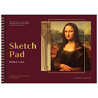 Альбом для рисования 48л., А4, на гребне Greenwich Line "Great painters. Da Vinci", 160г/м2, мат. ла