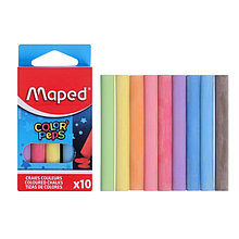 SМелки цветные Maped Color Peps, в наборе 10 штук, круглые, специальная формула "без грязи"