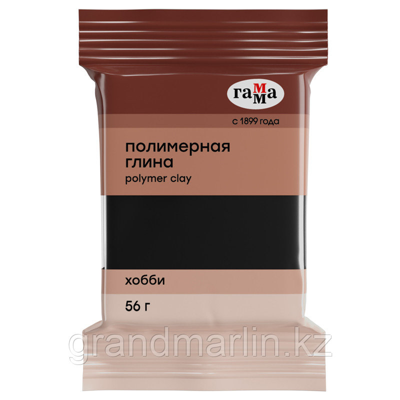 Полимерная глина Гамма "Хобби", черный, 56г, фото 1