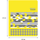 Тетрадь 80л., А5, клетка BG "Yellow&Grey", фото 3