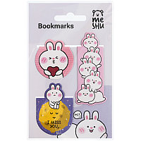 Закладки магнитные для книг, 3шт., MESHU "Bubble bunny"