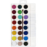 Акварель JOVI, 24 цвета, малые кюветы, с кистью, с палитрой, пластик, европодвес, фото 2