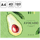 Альбом для рисования 40л., А4, на скрепке Greenwich Line "Avocado", 120 г/м2, фото 2