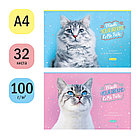 Альбом для рисования 32л., А4, на скрепке ArtSpace "Питомцы. Funny cats", фото 2