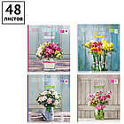 Тетрадь 48л., А5, клетка ArtSpace Цветы. Spring in the air, на скрепке, фото 4