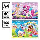 Альбом для рисования 40л., А4, на скрепке ArtSpace "Сказочные единорожки", фото 3