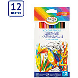 Карандаши цветные Гамма "Классические", 12цв., заточен., картон, европодвес, фото 3