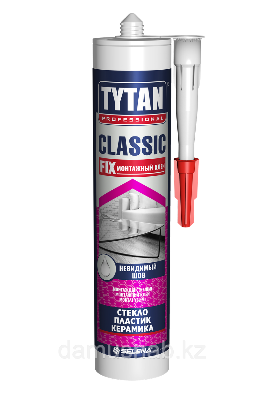 TYTAN клей монтажный CLASSIC FIX прозрачный (310мл) - фото 1 - id-p107478476