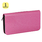 Пенал 1 отделение, 190*100 ArtSpace "My Space", розовый, ПВХ с блестками, фото 3