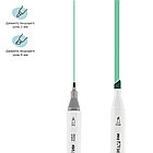 Набор двусторонних маркеров для скетчинга MESHU 80цв., основные цвета, корпус трехгранный, пулевид./, фото 9