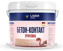 Грунтовка глубокопроникающая для внутренних и наружных работ LIDER COLOR Бетоноконтакт 3кг