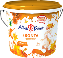 Краска водоэмульсионная Alina Paint FRONTA 3 кг (фасадная, интерьерная, моющаяся, всесезонная)