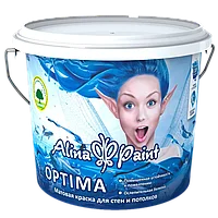 Краска водоэмульсионная Alina Paint OPTIMA 3 кг (интерьерная, протирающаяся)