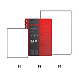 Бизнес-тетрадь B5+, 80л., Berlingo "Steel&Style", клетка, на гребне, 80г/м2, пластик (полифом) облож, фото 6