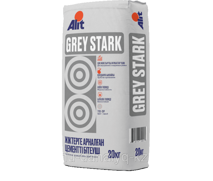 Затирка для швов серая "ALIT GREY STARK" 20 кг