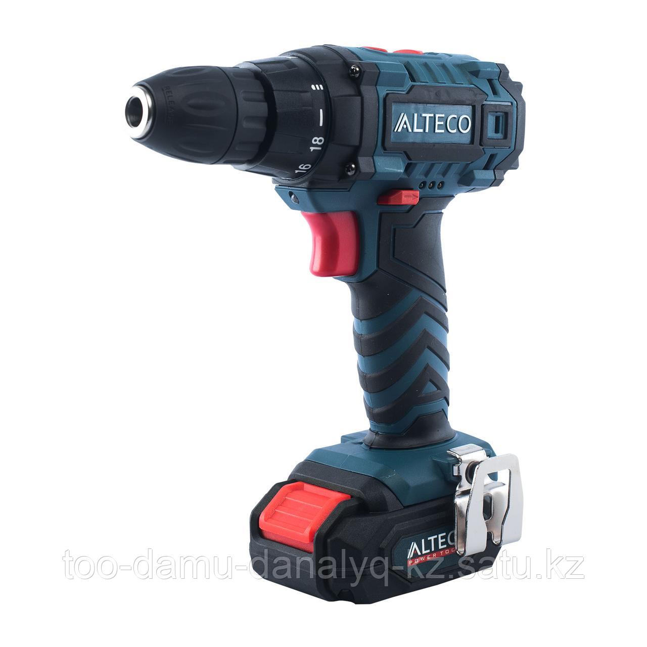 Аккумуляторная дрель шуруповерт ALTECO СD 2110 Li X2